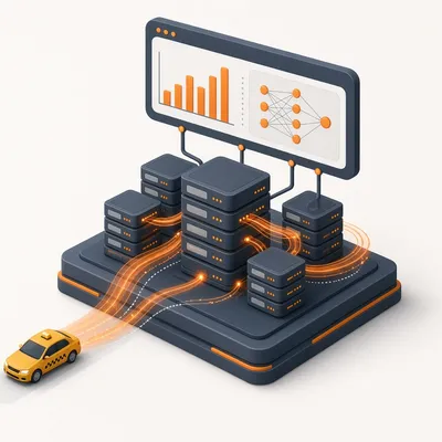 Cluster de calcul distribué alimenté par un taxi new-yorkais, avec graphiques et réseau de neurones